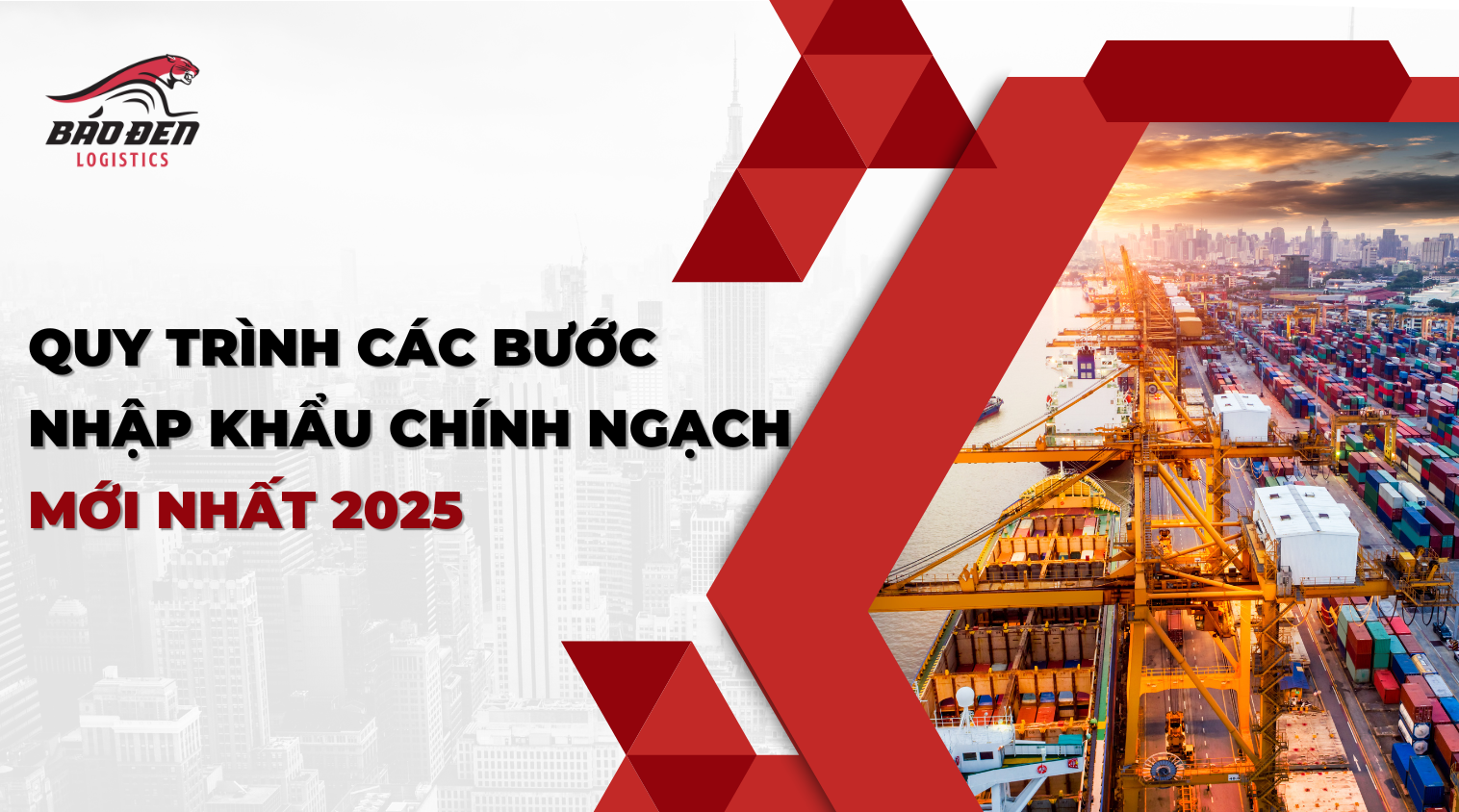 Quy trình các bước nhập khẩu chính ngạch