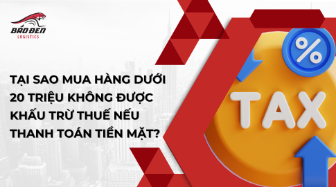 tại sao mua hàng dưới 20 triệu không được khấu trừ thuế nếu thanh toán tiền mặt?