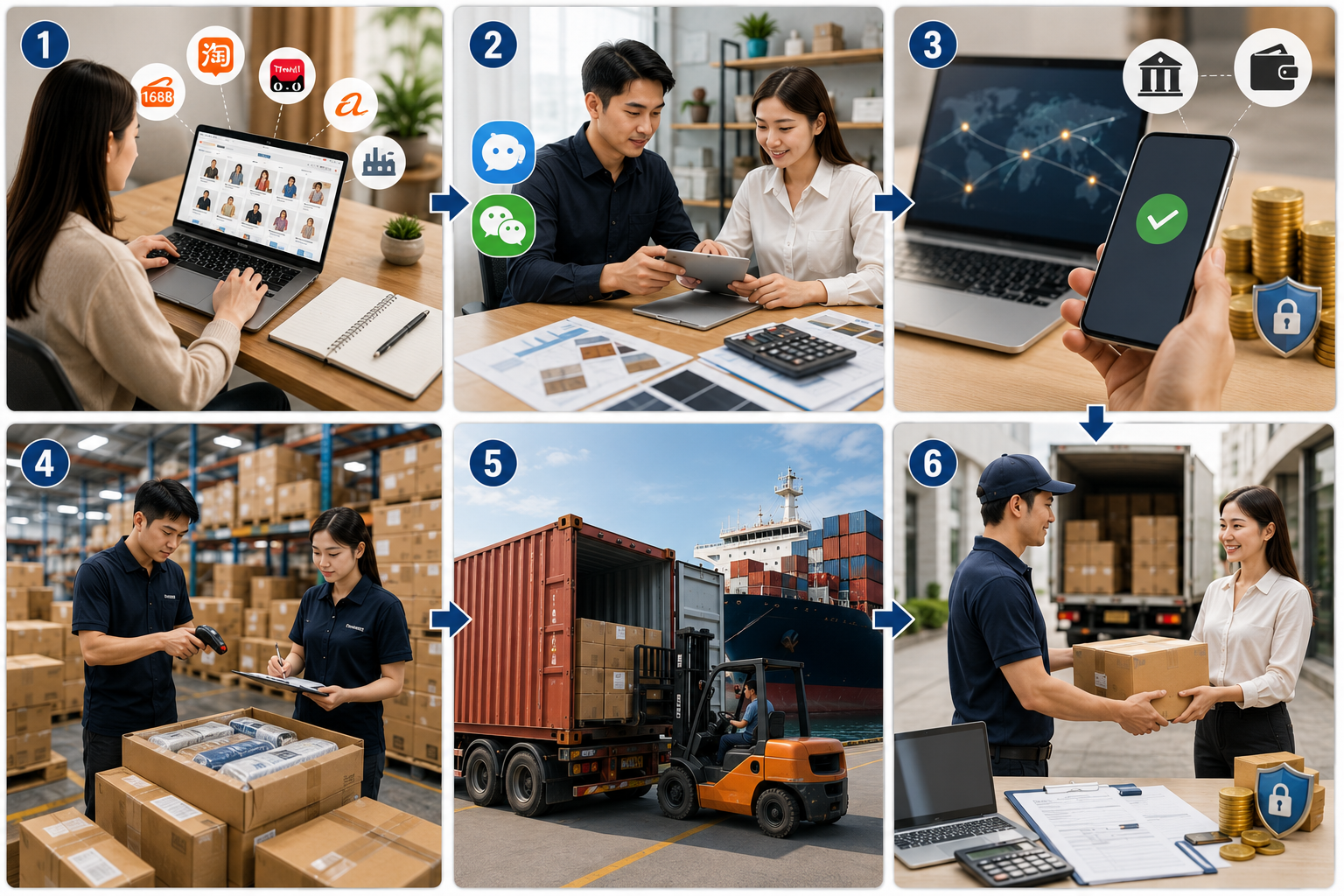 Quy trình đặt hàng Trung Quốc trọn gói